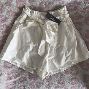 NWT Lulu's High Waisted Shorts with Bow